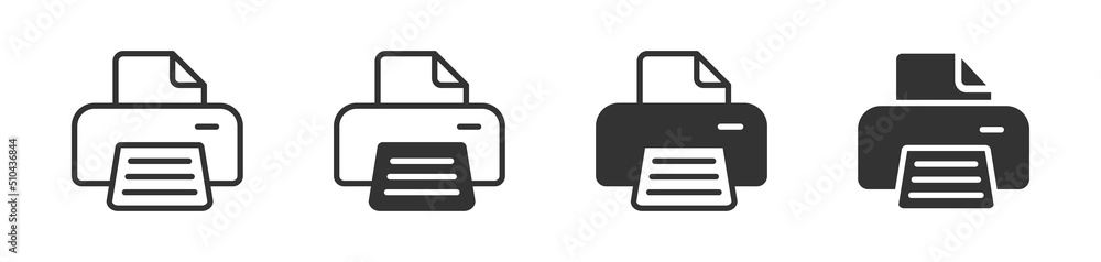 Printer icon. Print symbol. Vector illustrator. Printer icon. Print symbol. Vector illustrator.