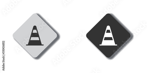 Free Download Road traffic cone icon. Construction cone icon. Vector illustration. - GFXLoad