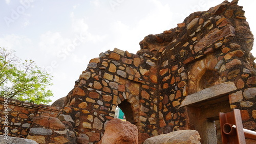 Delhi hauz khas complex General view of Firoz Shah's Tomb, photo