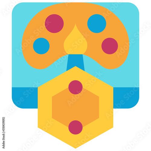 art flat icon