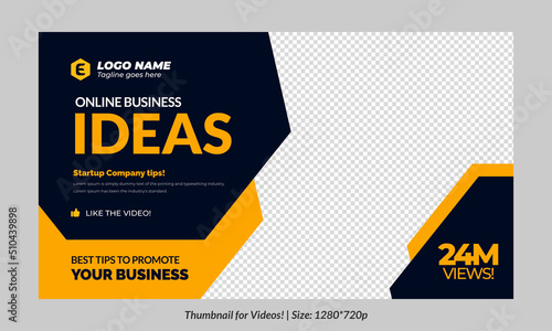 Editable Thumbnail for vidoes and all social platforms usable in your all videos Editable Premium Vector, Customizable Thumbnails fully customizable	