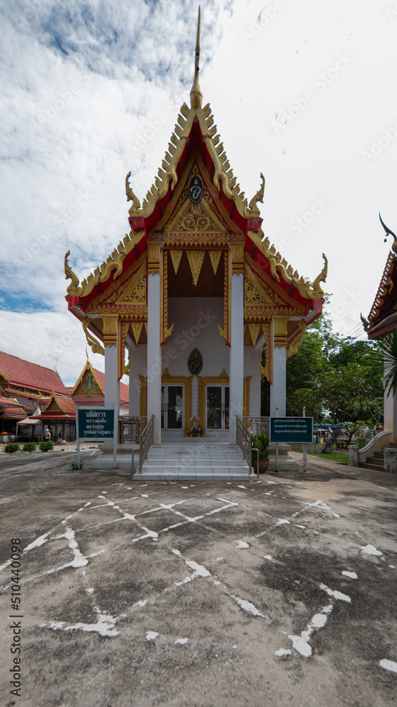 Wat Sing District, Chai Nat. June 04, 2022. Wat Pak Khlong Makham Thao (Wat Luang Pu Suk) is one of the most important temples in Chainat province. Wat Sing District, Chai Nat. June 04, 2022. Wat Pak Khlong Makham Thao (Wat Luang Pu Suk) is one of the most important temples in Chainat province.