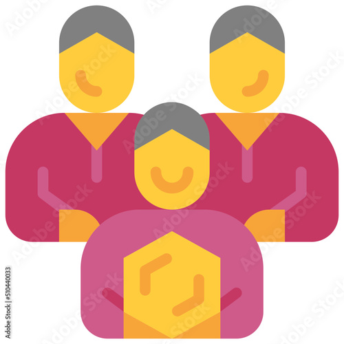 team flat icon