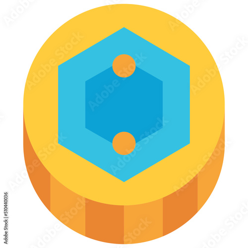 token flat icon