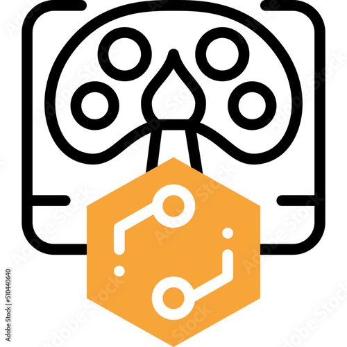 art flat line icon