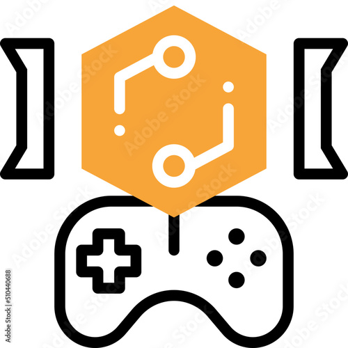 game flat line icon