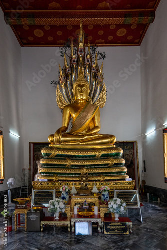 Bangkok, Thailand- June 11, 2022. Wat Phra Chetuphon Wimon Mangalaram or Wat Pho landmark in Bangkok Thailand © Kridsadar