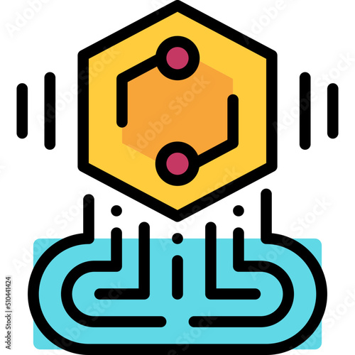 mint filled outline icon