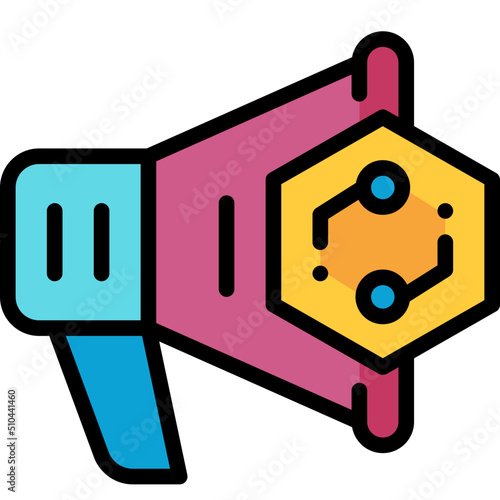 promote filled outline icon