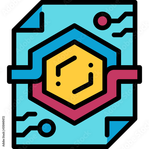 smart contract filled outline icon