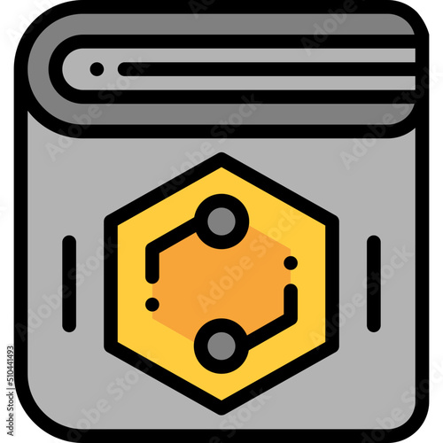 wallet filled outline icon