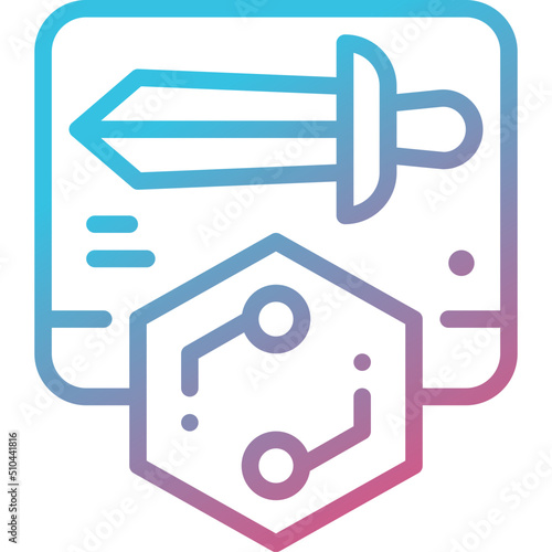 item gradient line icon