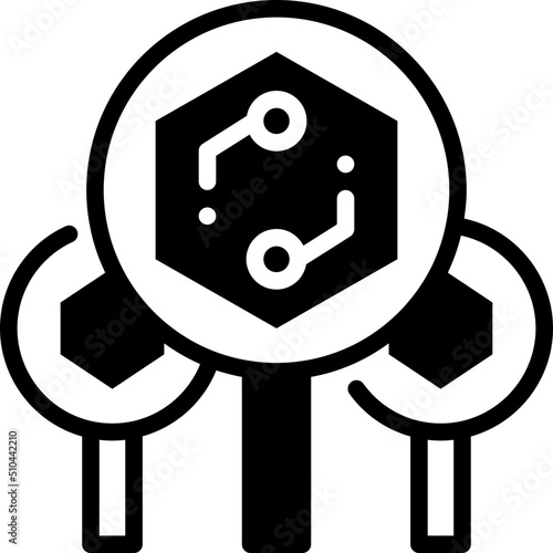 auction solid line icon