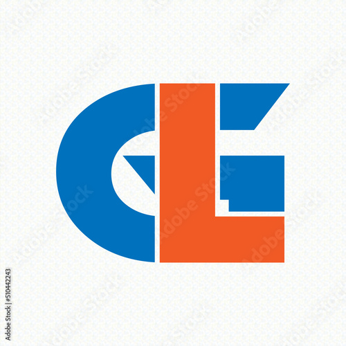 GL Letter Logo Design Template Vector 