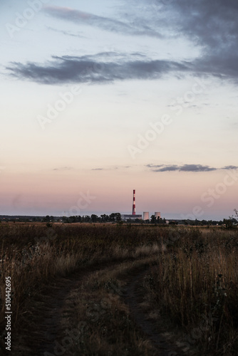 Electric thermal station. Chernobyl, environmental pollution. © subjob