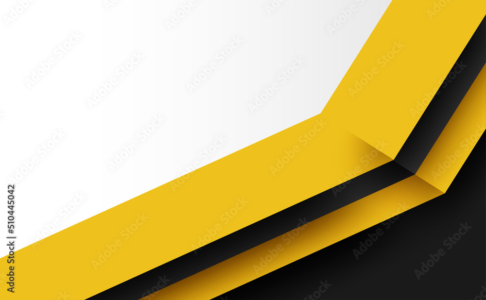 Abstract. Yellow, black and white geometric overlap shape background. vector. Abstract. Yellow, black and white geometric overlap shape background. vector.