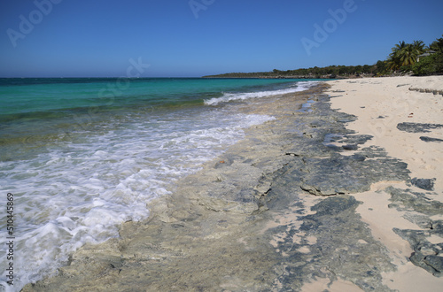 The magical colors of Playa Esmeralda in Guardalavaca  Cuba