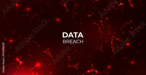 Abstract Technology Binary Code Dark Red Background
