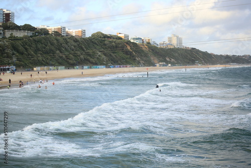 Photography surfing the waves