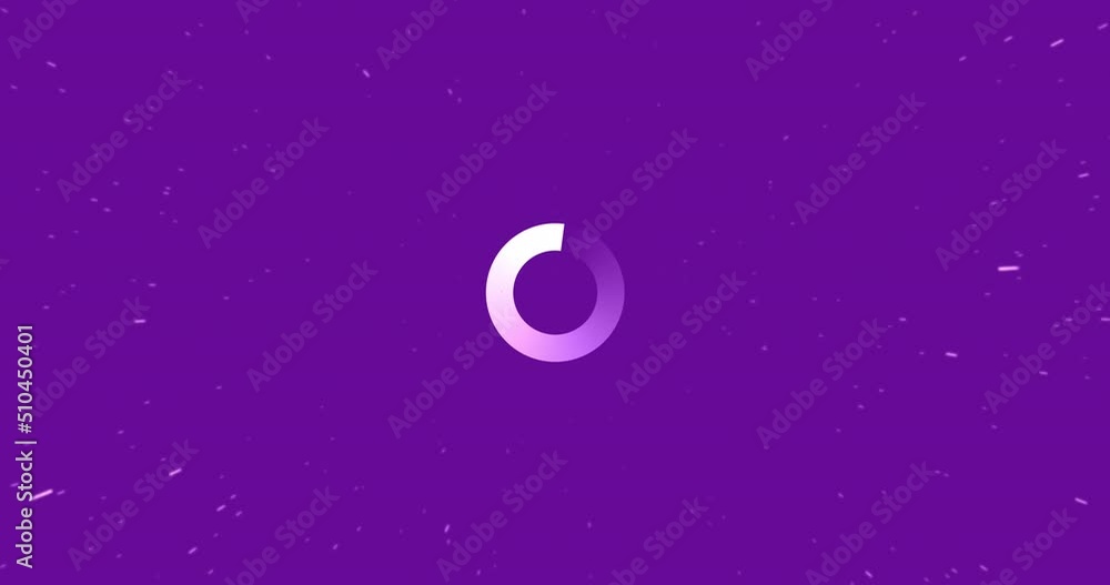 Animation of shapes moving over loading data ring Animation of shapes moving over loading data ring