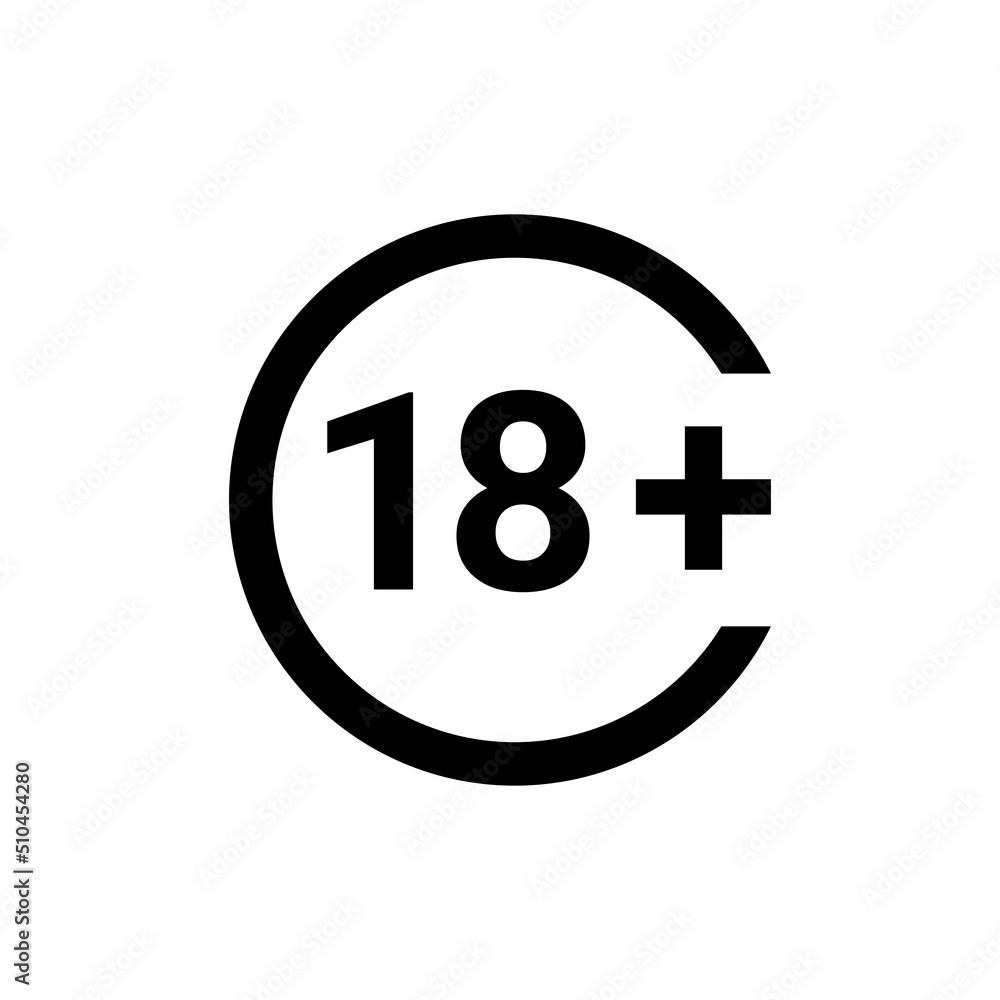 Age limit line color icon. Physiotherapy, acupuncture. Age limit line color icon. Physiotherapy, acupuncture.