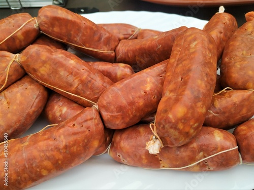 Obraz na płótnie Chorizo sabroso w salonie