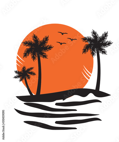 Palm Trees svg, Beach Png svg, summer svg, Sunset Beach SVG, Vacation, Beach Life, Summer, Palm, Island, Chair, Relax svg, palm tree font
