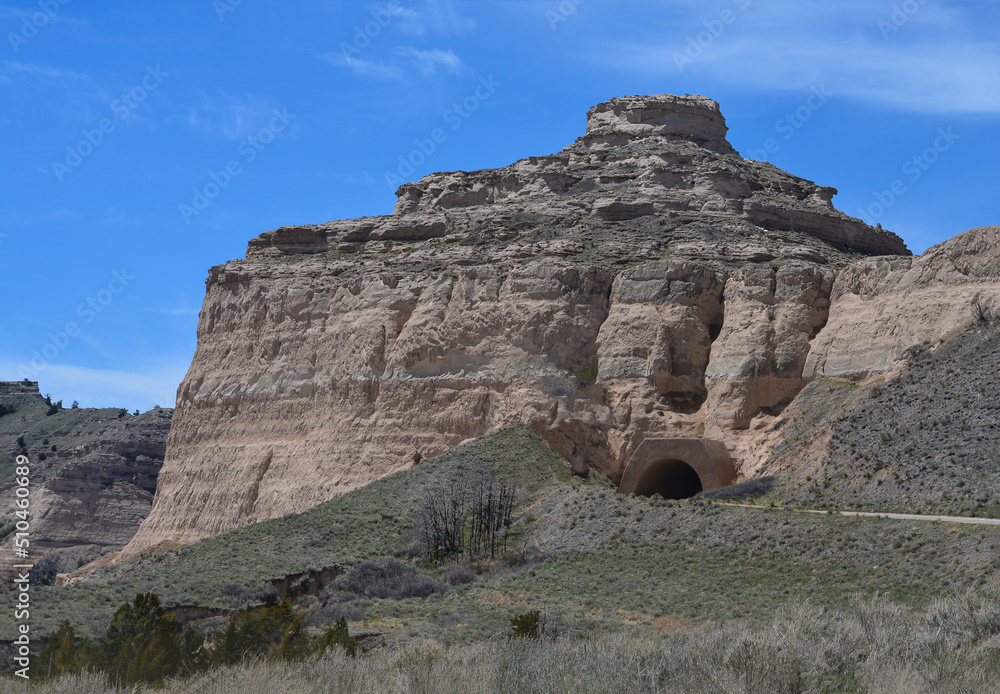 Fototapeta premium Summit Road Tunnel, Scotts Bluff National Monument, Nebraska