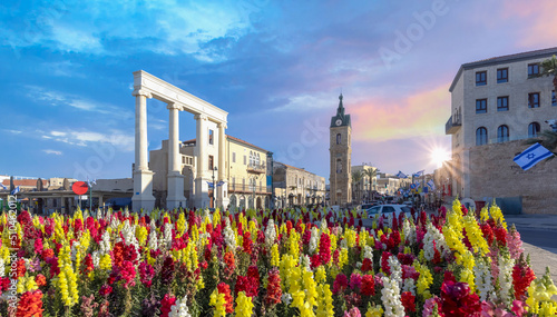 Tel Aviv Namal Yafo historic Old Jaffa port with art galleries, boutiques and old houses.