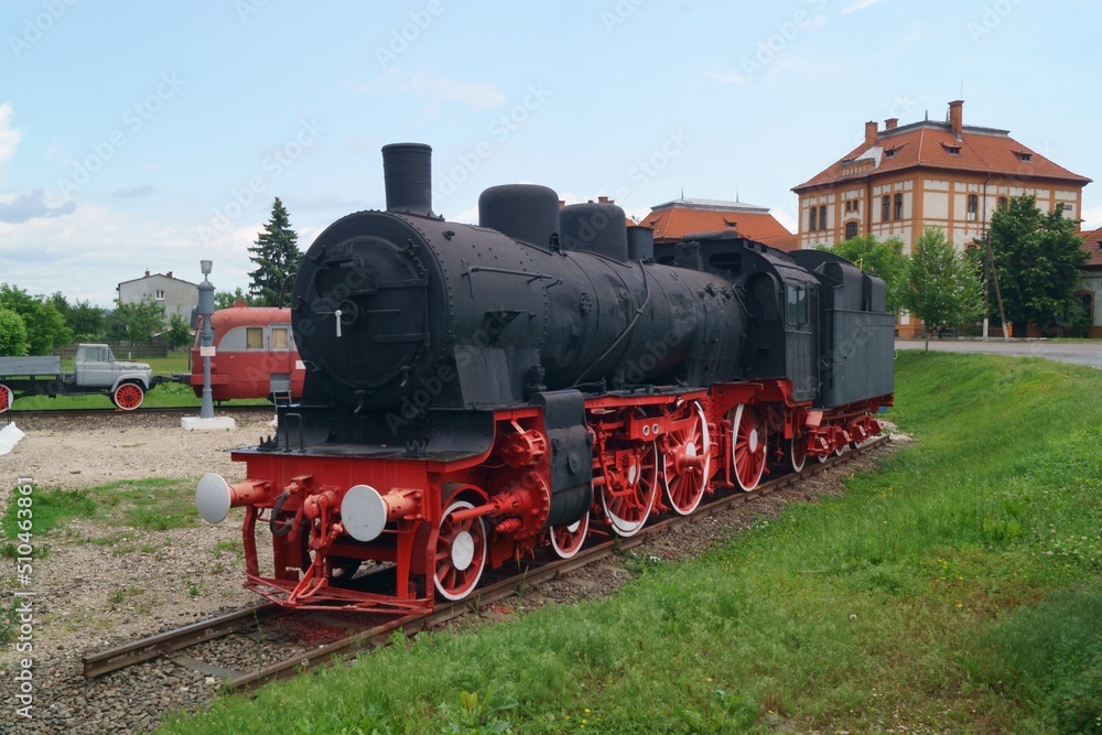 Obraz premium Old steam locomotive, Romania