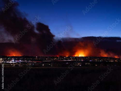 Marshall Fire at Dusk, December 31st, 2021
