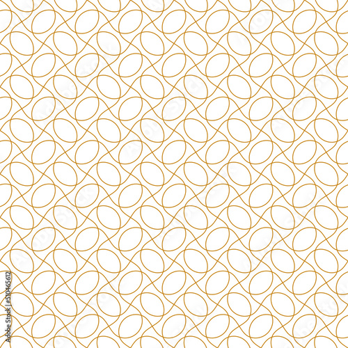 Vector seamless abstract geometric pattern with thin curved lines.