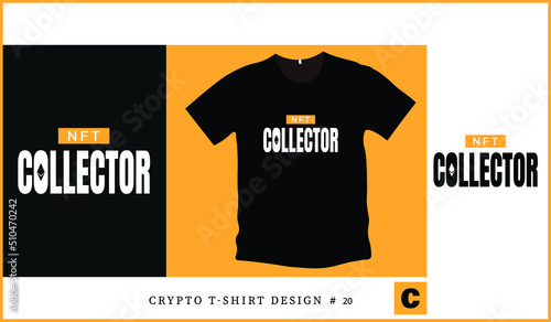 A beautiful t-shirt design vector for nft collector