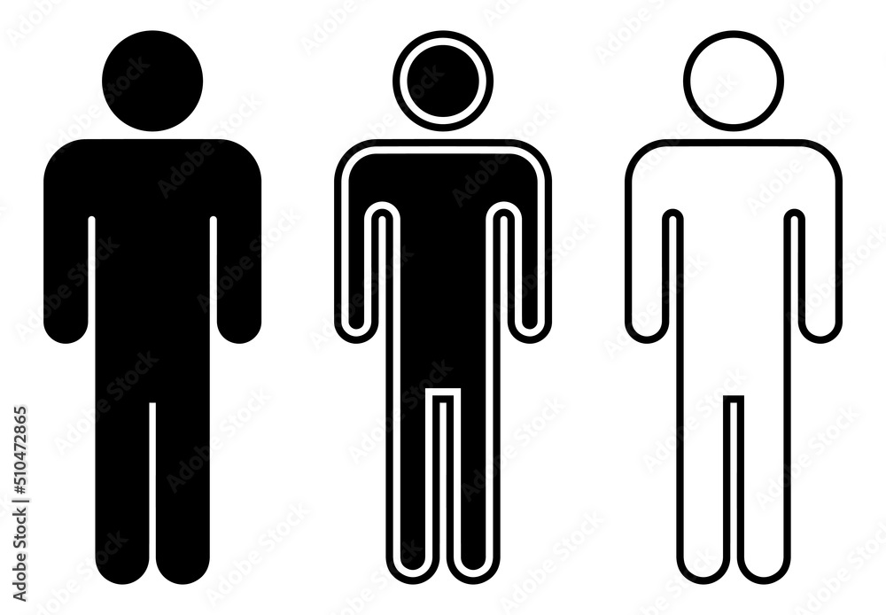 Stick Figure Icon. Stock Vector Illustration Stick Figure Icon. Stock Vector Illustration