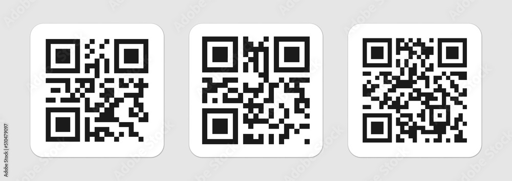 2D code pattern on isolated background. Code sample 2D code pattern on isolated background. Code sample
