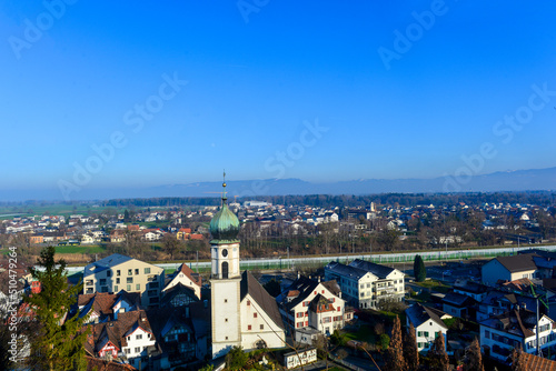 Fototapeta Naklejka Na Ścianę i Meble -  Rheineck, Kanton St. Gallen in der Ostschweiz