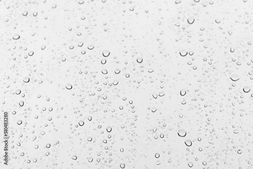Water droplets on the window