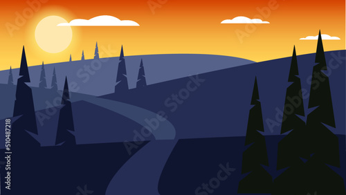 Sentiero tramonto