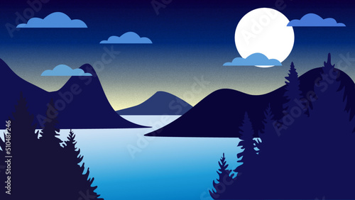 Lago notte