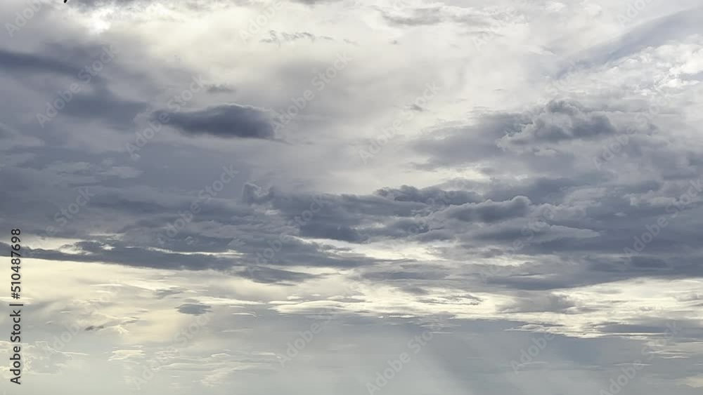 Thick Clouds and sky, unique real time video, great for skies replacement on movies Thick Clouds and sky, unique real time video, great for skies replacement on movies
