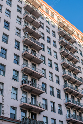 Balconies on Pink Condos