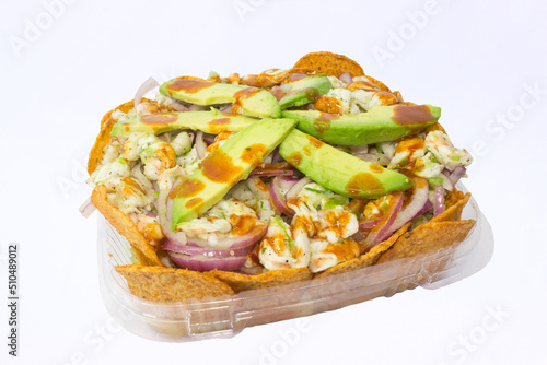 Tostilocos con aguachile photo