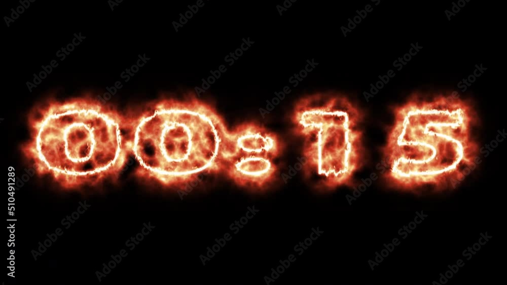 Digital timer on a black background Digital timer on a black background