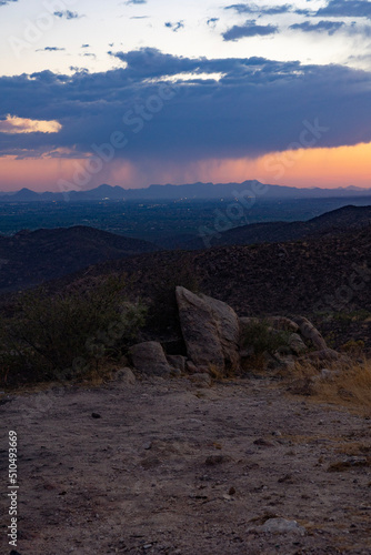 sunset in the mountains