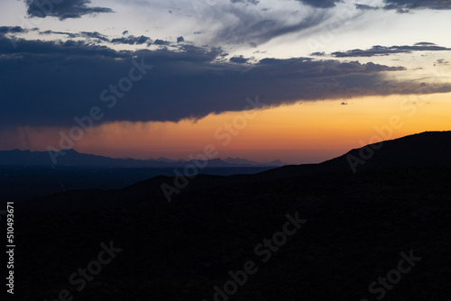 sunset in the mountains