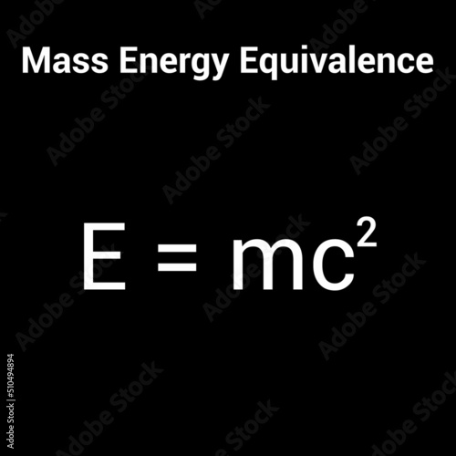 Mass enegry equivalence formula in physics