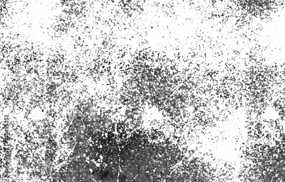 Grunge black and white pattern. Monochrome particles abstract texture. Background of cracks, scuffs, chips, stains, ink spots, lines. Dark design background surface. Grunge black and white pattern. Monochrome particles abstract texture. Background of cracks, scuffs, chips, stains, ink spots, lines. Dark design background surface.