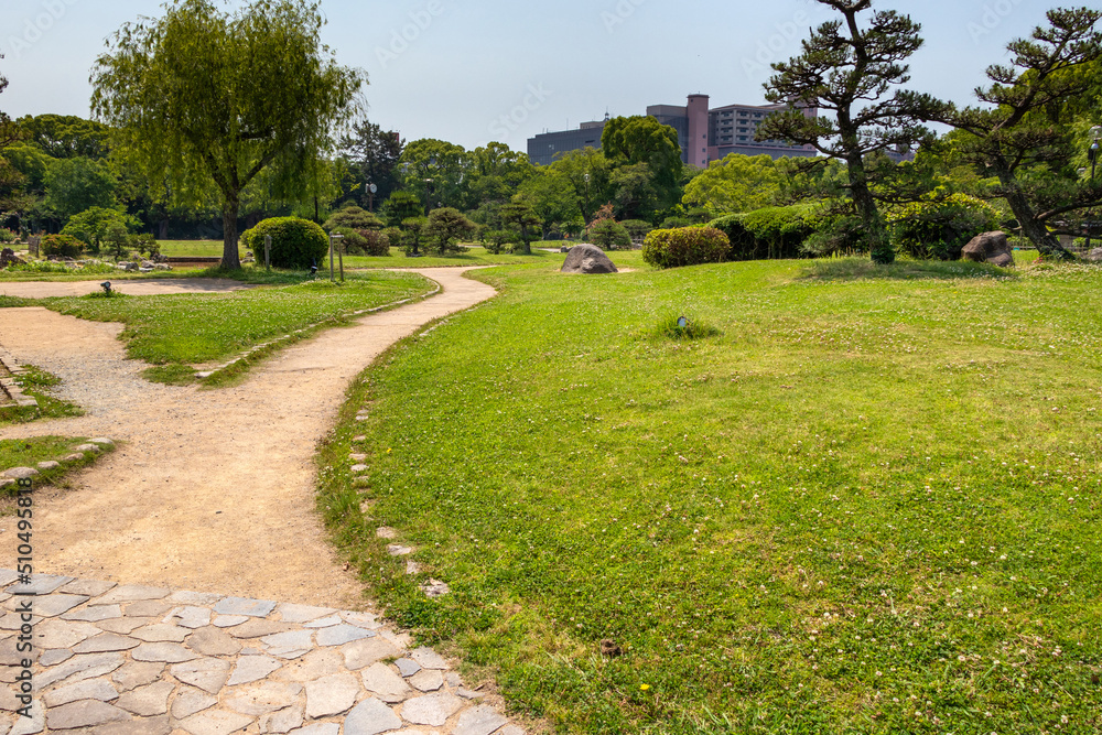 明石城の日本庭園