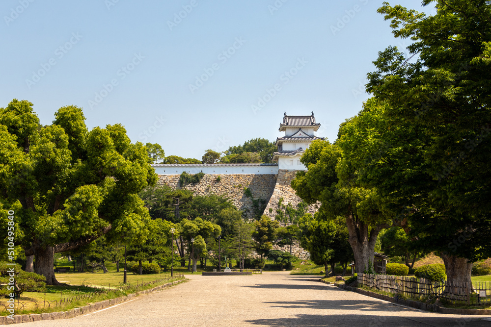 初夏の明石城