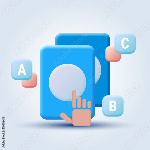 Online reading, web library cartoon style vector concept illustration